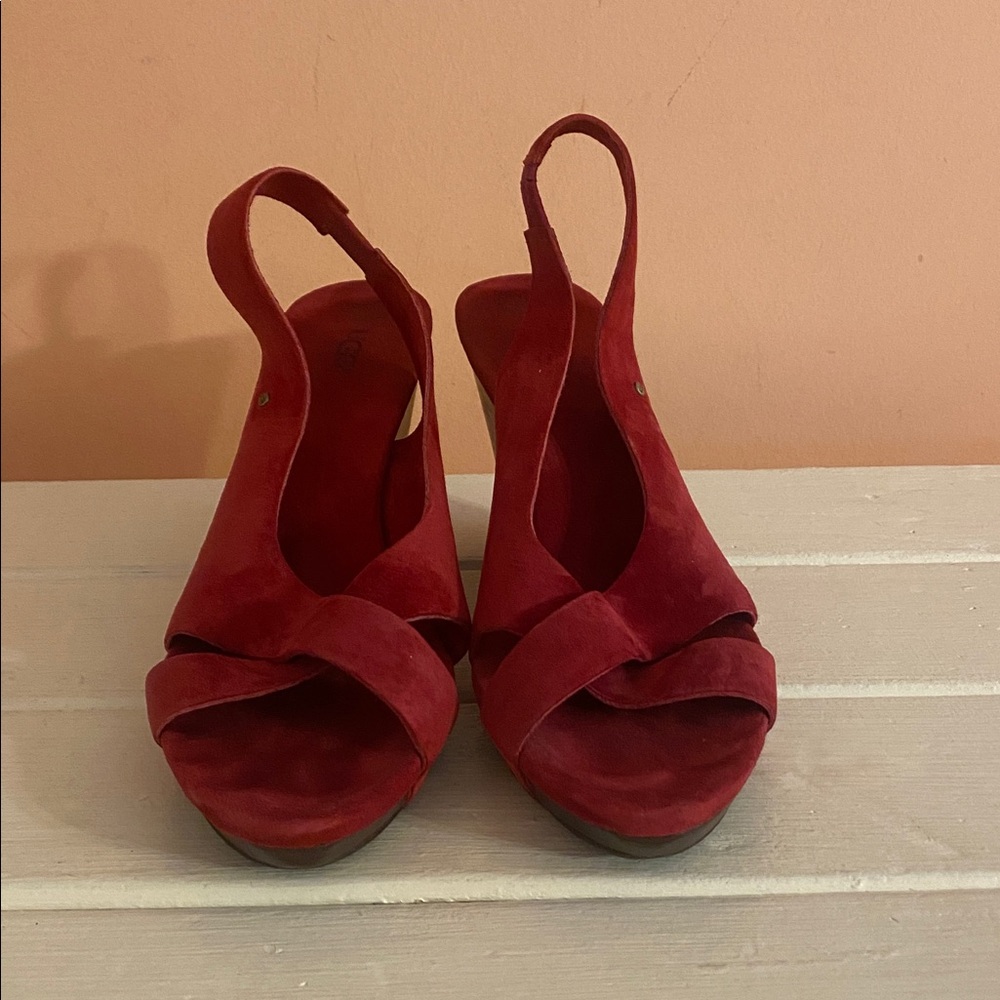 UGG Suede Slingback Heels